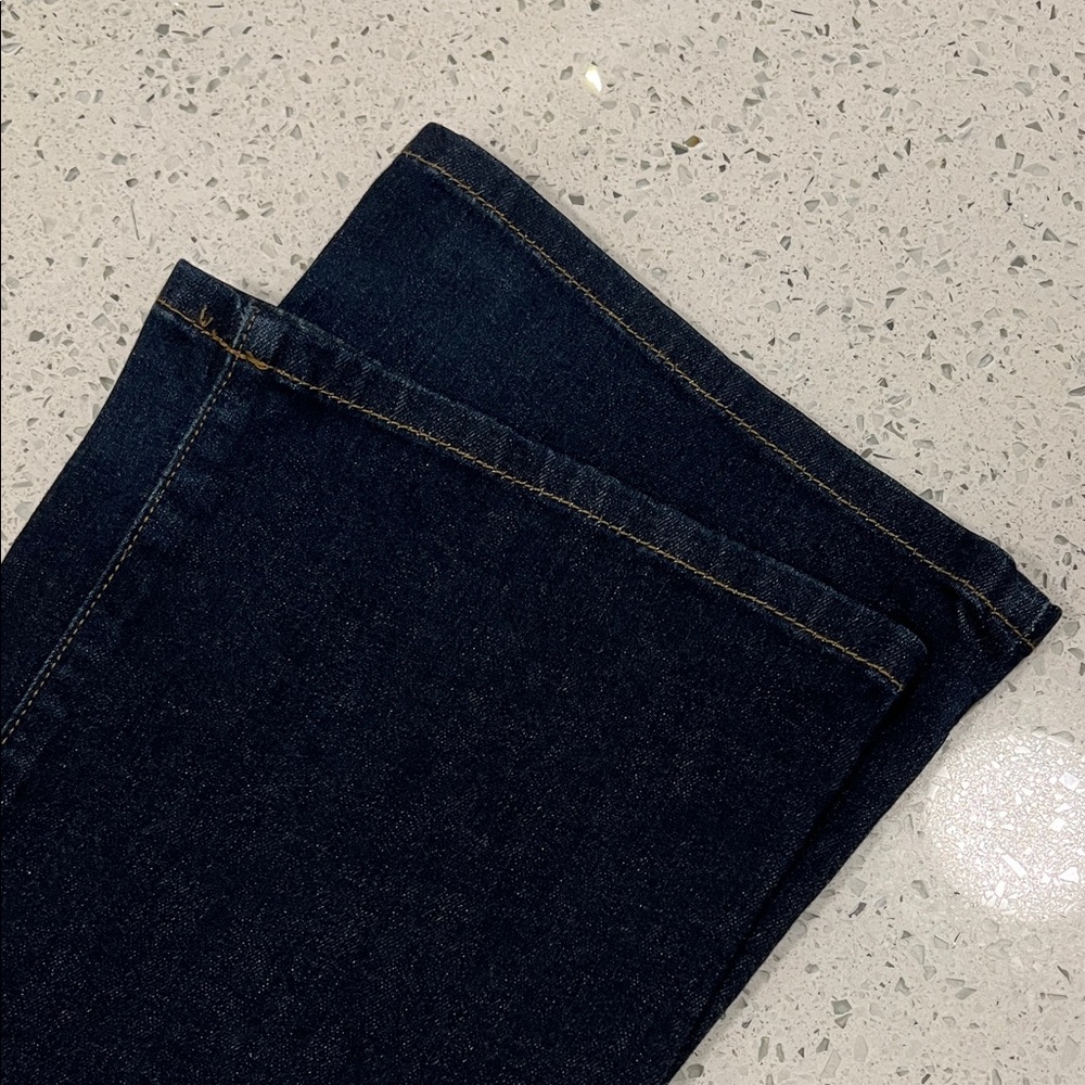 GUESS Low Rise Daredevil Boot Dark Blue Contrast Stitching Stretch Jeans Size 29 - Picture 2 of 16